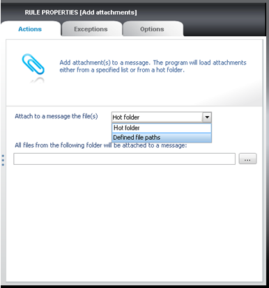 Choosing Defined file paths..