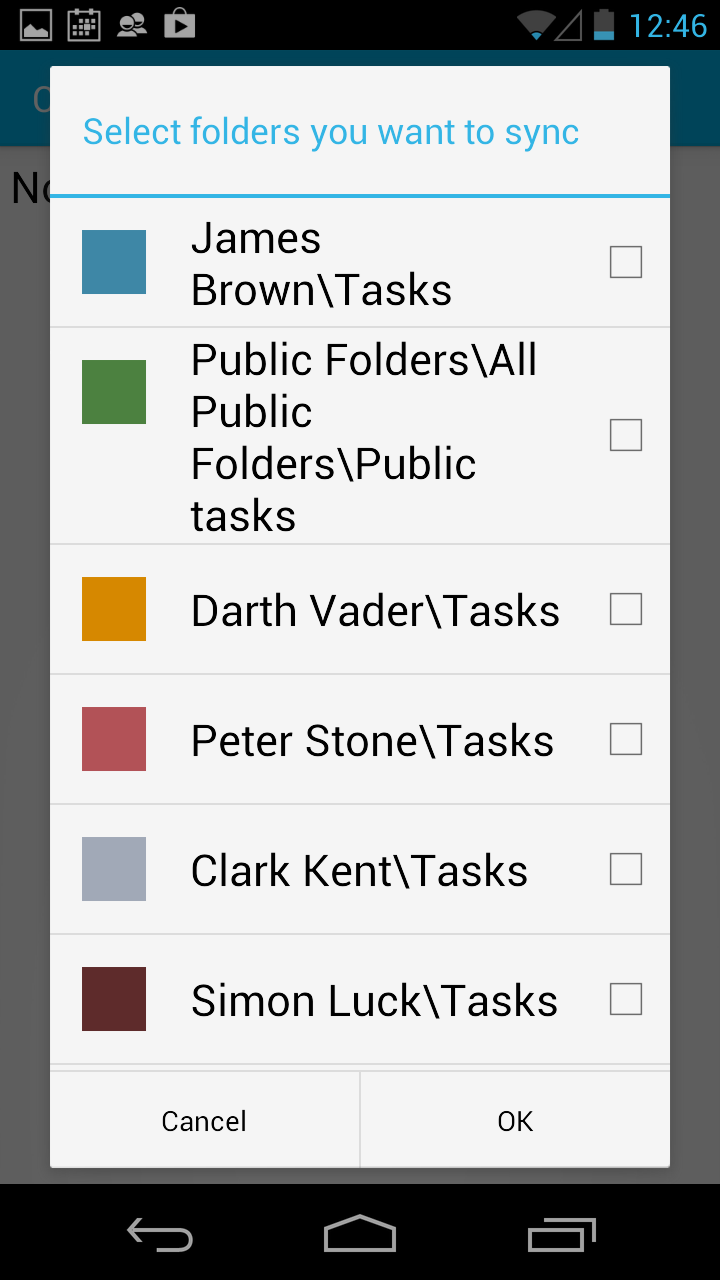 CodeTwo Exchange Folders the Mobile app for Android