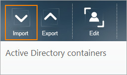 Import button 