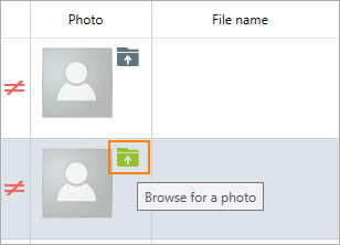 Upload individual user photo