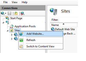 Bind IP address to website