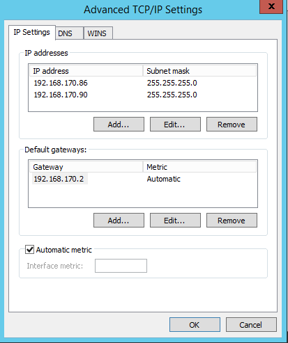 TCP-IP settings