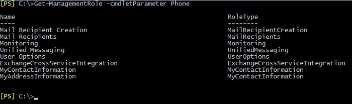 Display all Management Roles containing a cmdlet’s parameter 