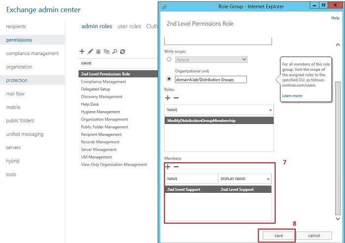 Add members to an Admin Role