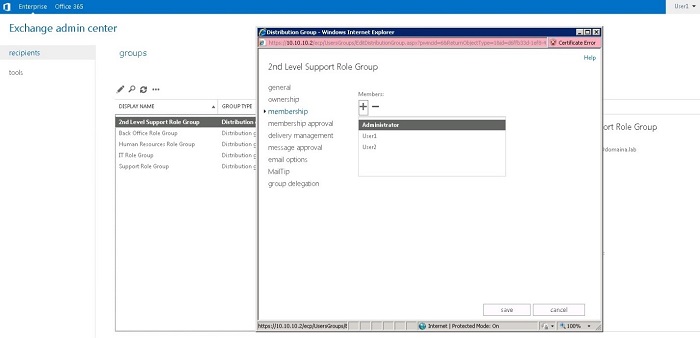 Rechecking the user's permissions