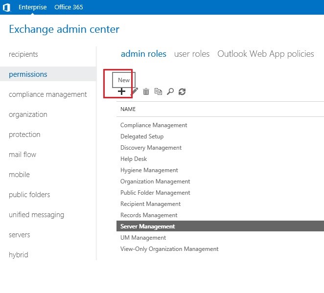 Add a new Admin Role