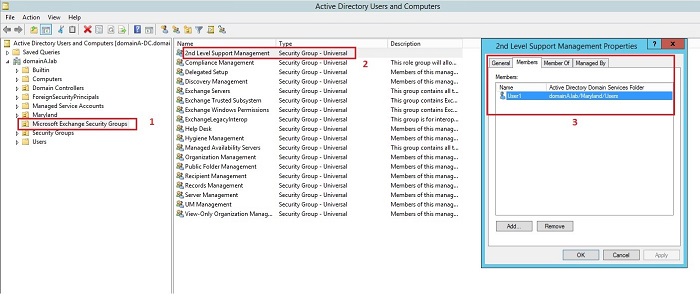 Admin Role reflected in Active Directory