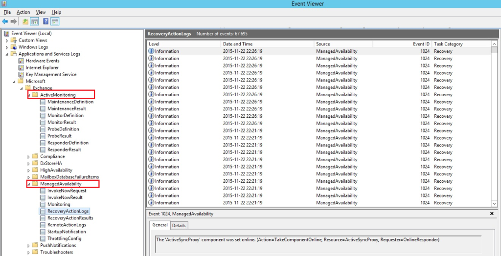 How to monitor Exchange 2016/2013 by using Managed Availability