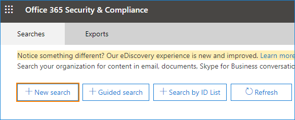 How to export Office 365 mailboxes to pst - New Search