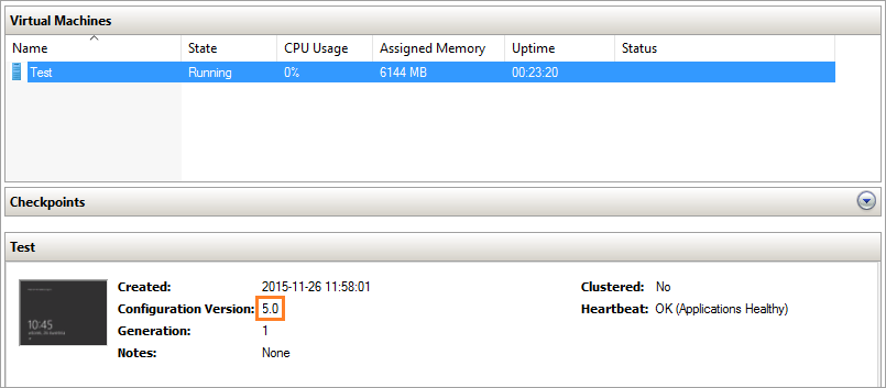 While importing the older version of the virtual machine to the new system, you can upgrade the configuration wizard .