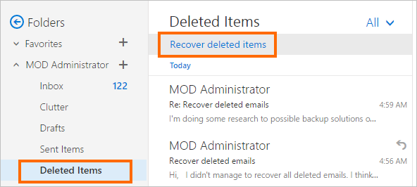  how to recover deleted emails in office 365 