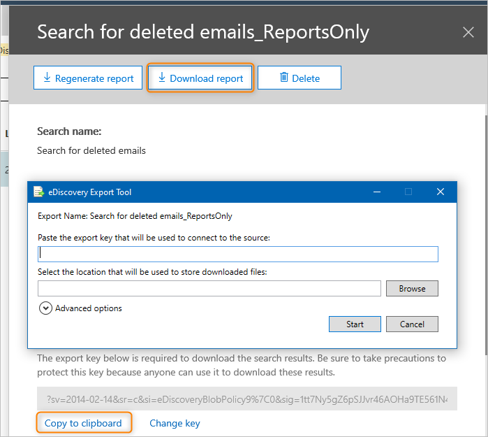 eDiscovery Export tool