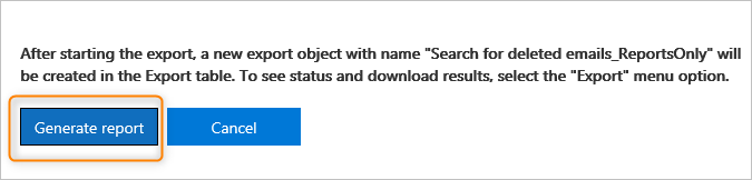 generate report
