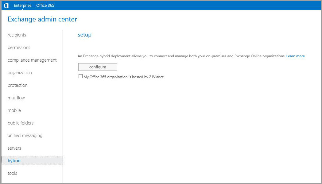 Exchange Hybrid Configuration Wizard step by step guide