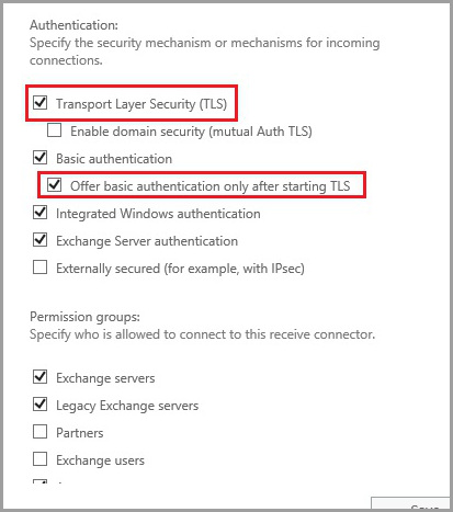 Office 365 Hybrid Configuration Wizard TLS connector