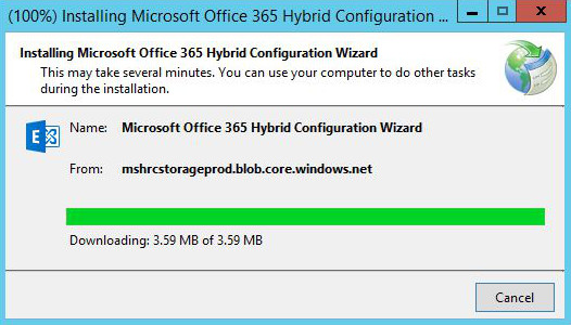 Exchange Hybrid Configuration Wizard - installation