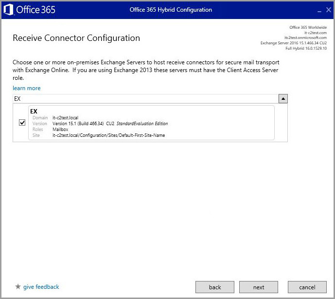 Exchange Hybrid Configuration Wizard Step By Step Guide