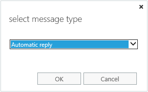 Automatic reply.