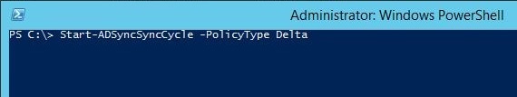 Cmdlet Start-adsync -policytype delta
