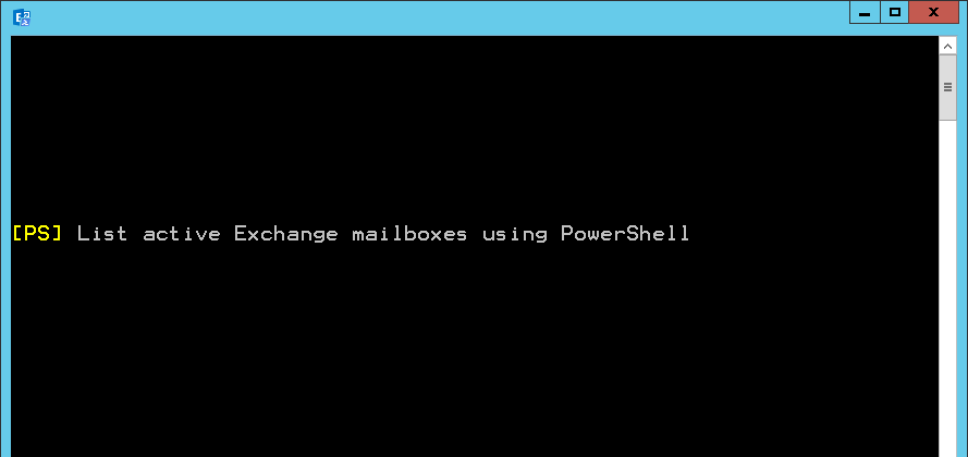 List of active mailboxes in Powershell