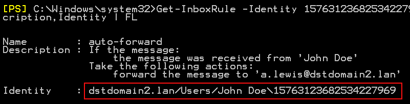 Outlook-regels beheren Get-MessageTrackingLog anomaly