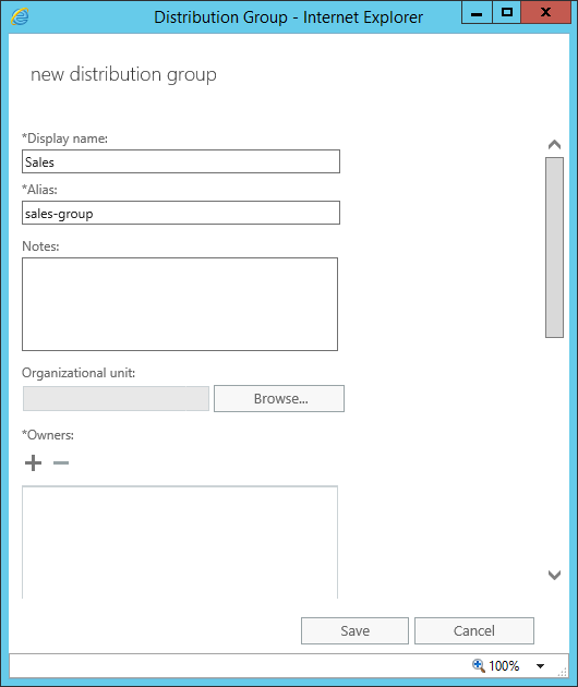 autoreply for distribution group new group