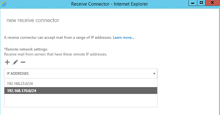 How to prevent internal email spoofing in Exchange - create new connector 2