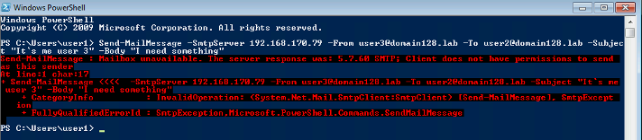 Testing internal client SMTP connector 1