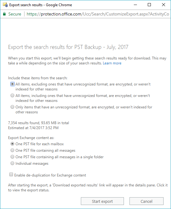 How to Export Office 365 Mailboxes to PST