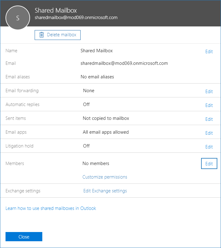 how to create shared mailbox in Office 365 5