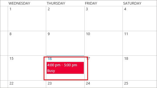 SharePoint and Exchange integration - calendar overlay 11