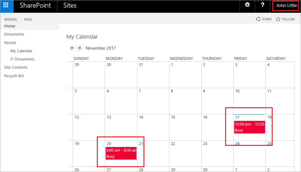 Exchange and SharePoint integration calendar overlay & site mailbox