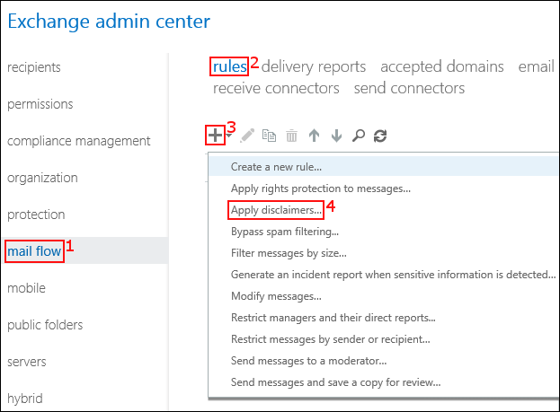 set up organization-wide email signatures in Exchange 2019