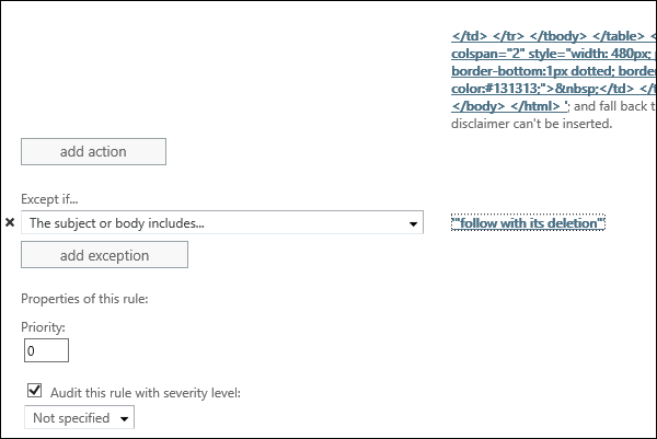 Add email signatures in Exchange 2019 3
