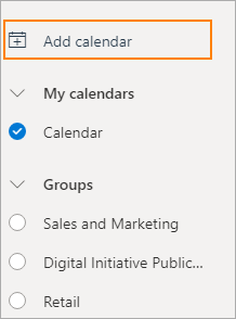 Add shared calendar in OWA