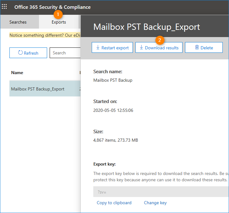 How to export Office 365 mailboxes with PS