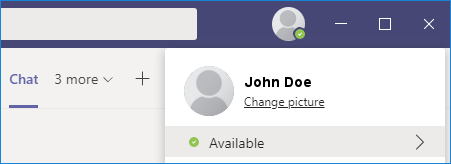 Change the photo in Microsoft Teams