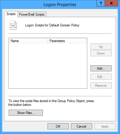 Add logon script