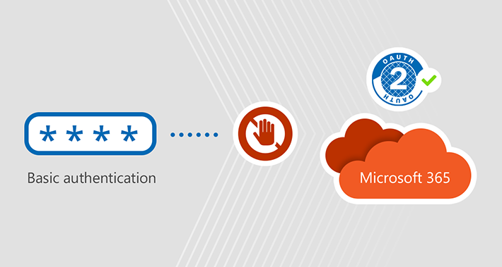 Deprecation of basic authentication in Microsoft 365