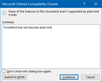 Microsoft Outlook Compatibility Checker