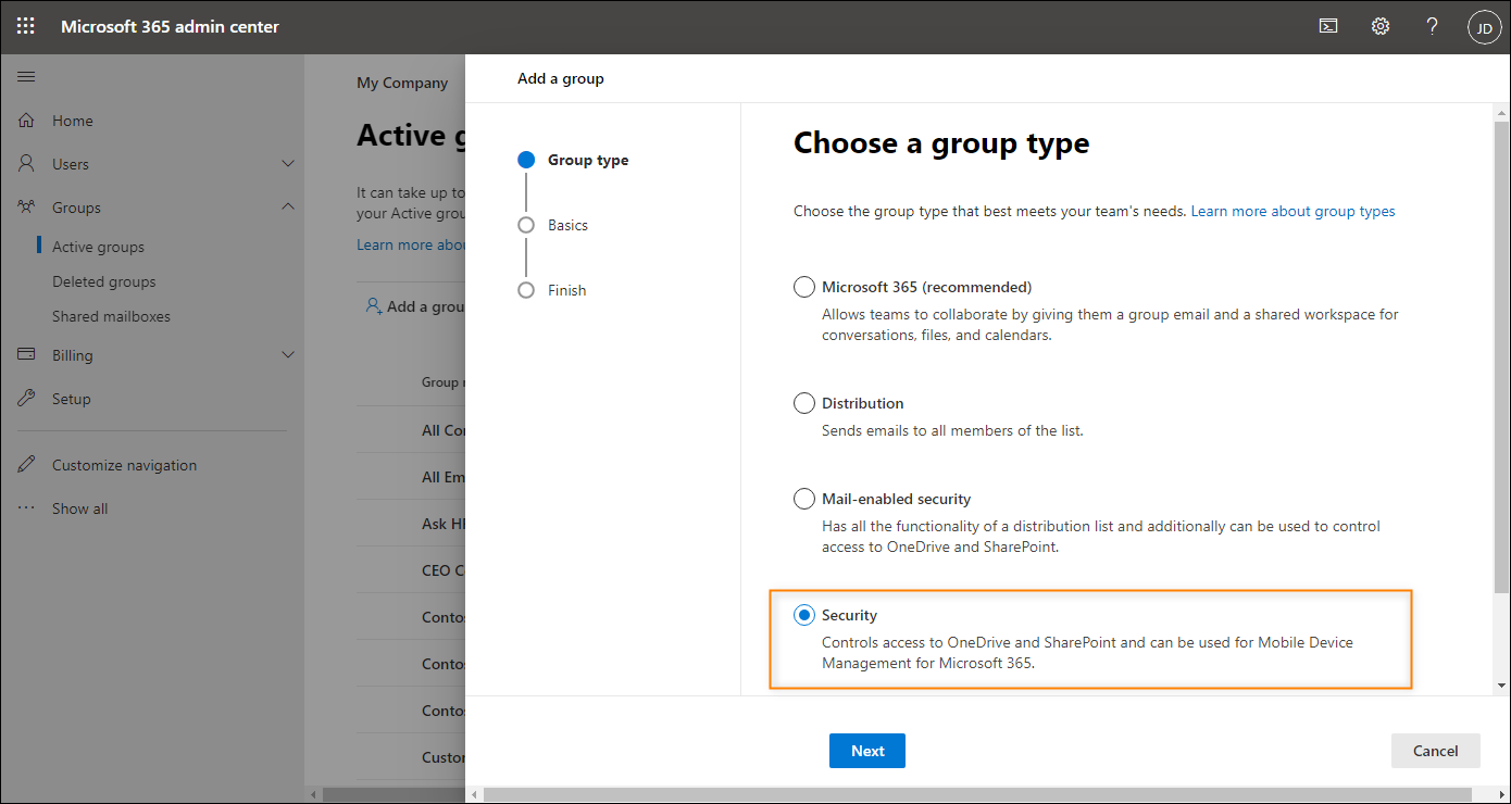 Office 365 security groups learn how to manage them