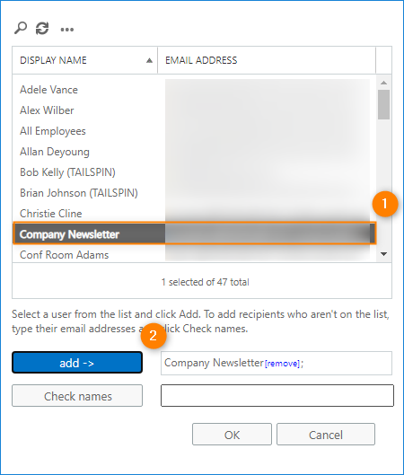 Select Mail flow rules mailbox