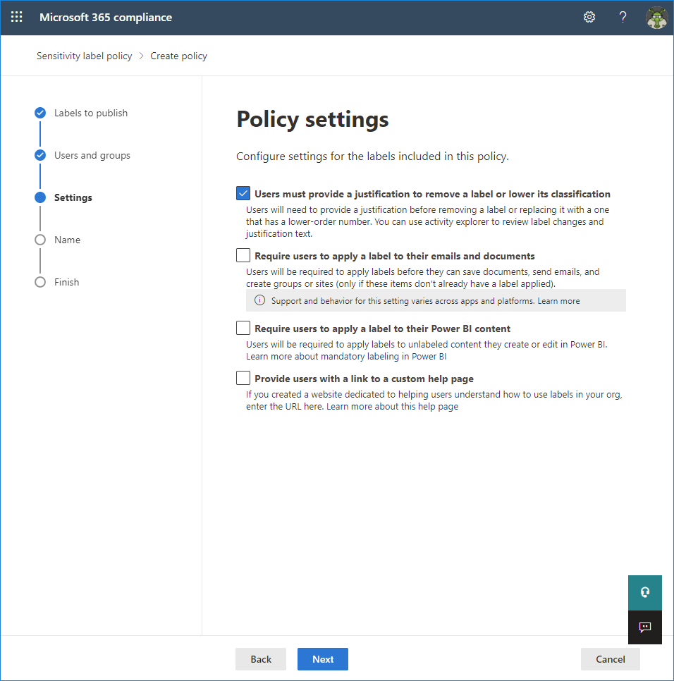 20-Label-policy-settings