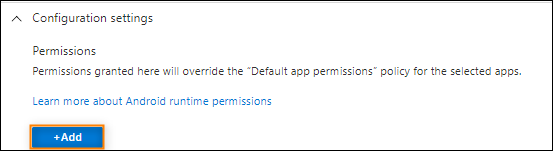 Fine tuning Android app permissions in Intune