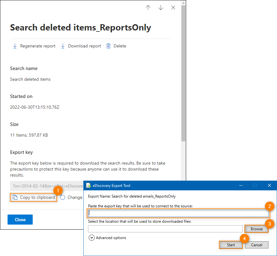 How to use eDiscovery Export tool
