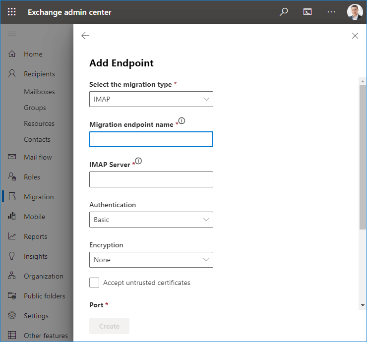 Add migration endpoint