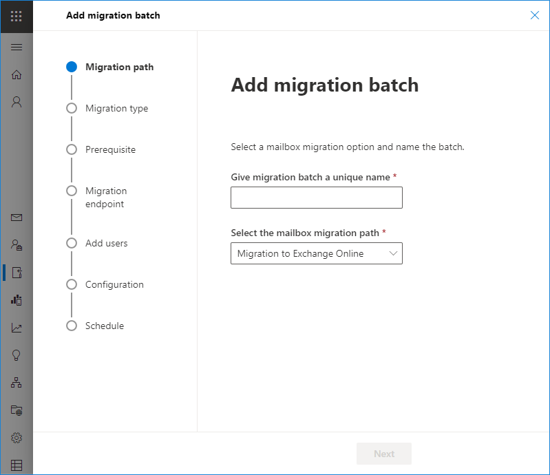 adding IMAP migration batch