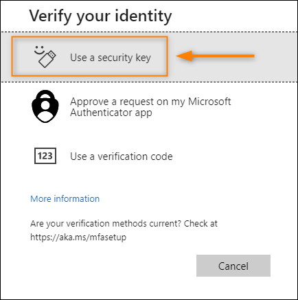 YubiKey setup in the context of a Microsoft 365 tenant