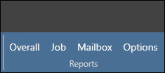 The Reports group in the CodeTwo Exchange Migration's menu