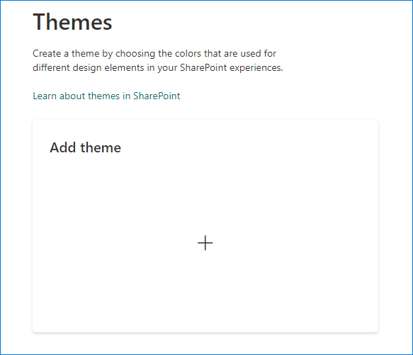 SharePoint brand center - create a theme
